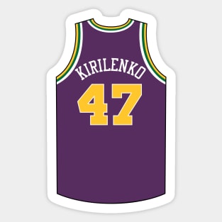 Andrei Kirilenko Utah Jersey Qiangy Sticker